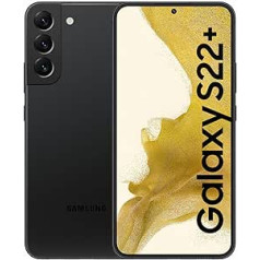 Samsung Galaxy S22, Android viedtālrunis bez līguma, 6,6 collu dinamisks AMOLED displejs, 4500 mAh akumulators, 128 GB/8 GB RAM mobilais tālrunis fantommelnā krāsā, ieskaitot -