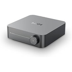 WiiM pastiprinātājs: vairāku istabu straumēšanas pastiprinātājs ar AirPlay 2, Chromecast, HDMI un balss vadību — straumējiet Spotify, Amazon Music, Tidal un daudz ko citu — Space Grey