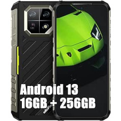 Ulefone Armor 22 Outdoor Mobile Phone bez līguma 2023, Android 13 MTK G96 16GB + 256GB Outdoor Smartphone bez līguma, 64MP + 64MP nakts redzamības kamera, 6,58 collu FHD+, 6600mAh, IP68 Mobile