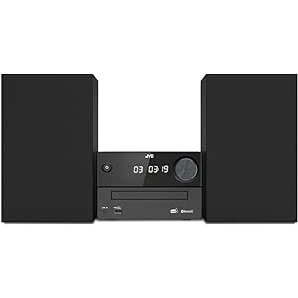 JVC UX-C25DAB Micro Hi-Fi System with CD, USB, Bluetooth, DAB+, FM RDS, Line-In and IR Remote Control, Black