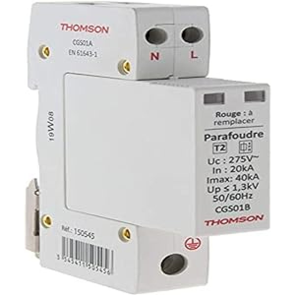 Thomson moduļu pārsprieguma novadītājs Ph+N Ideal T2-40kA - Thomson