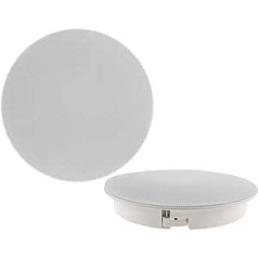 'Round White 2 Way Flush Mount Speakers 