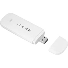 4G USB WiFi sargspraudnis, 4G LTE USB tīkla adapteris, bezvadu WiFi tīklāja maršrutētāja modema zibatmiņa, balts, pārnēsājams 100 Mbit/s liela ātruma WiFi tīklājs (bez WiFi funkcijas)