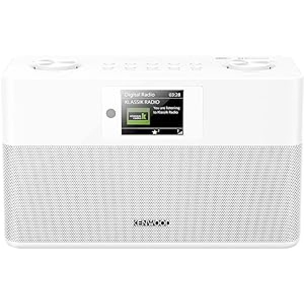 KENWOOD CR-ST80DAB Bluetooth skaļrunis ar stereo radio ar Dab+, lielu aptumšomu krāsu displeju ar izvēlņu navigāciju, modinātāju un taimeri