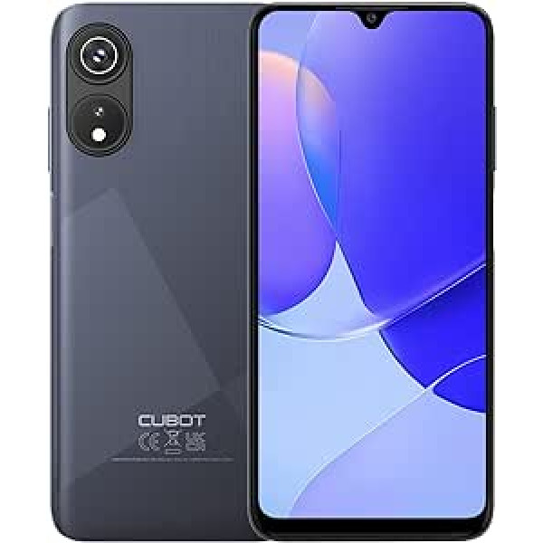 CUBOT P60 Mobile Phone Without Contract Cheap, 6GB+128GB/256GB Expandable Android 12 Octa Core Smartphone, 6.52 Inch HD+, 5000mAh Battery, 20MP+8MP Dual SIM 4G Mobile Phones, Face ID/Fingerprint, GPS,