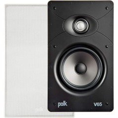 Polk Audio V 65 Rectangular High Performance Flush Mount Speaker – White