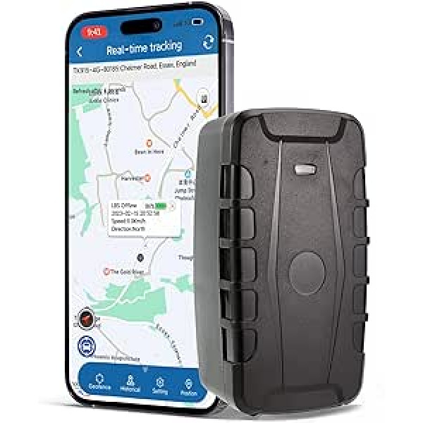 GPS izsekotājs automašīnai, Pretpazudušo automašīnu GPS vietrādis, reāllaika izsekošanas izsekotājs, GPS izsekotājs, ūdensizturīgs, automašīna, kravas automašīna, motocikls, velosipēds, GPS izsekošana bezmaksas lietotnei, ilgs gaidīša