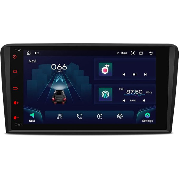 XTRONS 8 collu Android 12 astoņkodolu 4GB 64GB automašīnas radio multivides atskaņotājs Iebūvēts 4G/CarAutoPlay/Android Car/DSP atbalsts GPS Pip Bluetooth 5.0 USB priekš Audi A3 S3 RS3