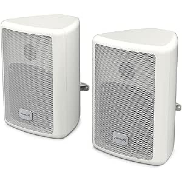 Audibax Pícolo PR-41W Pareja Altavoces Estantería HiFi y Sonorización 75 W Soporte Pared Incluido Blanco