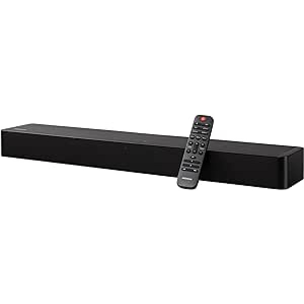 MEDION P61155 2.0 Bluetooth Soundbar ar tālvadības pulti, skārienvadību, HDMI (ARC), AUX, optisko ieeju, 2 x 30 W RMS