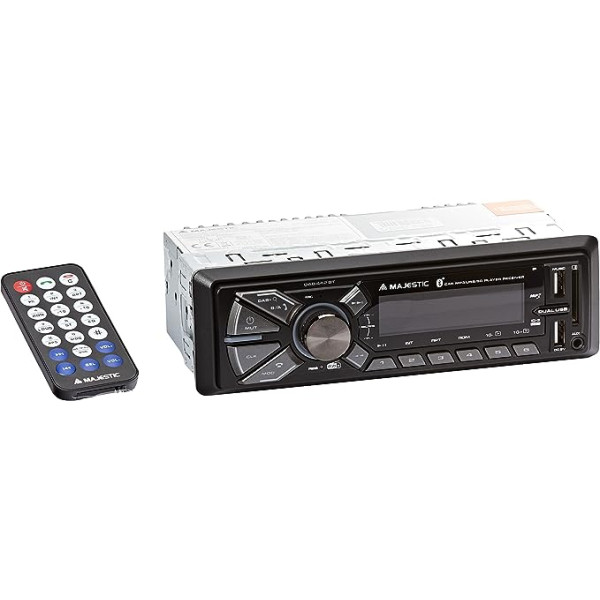 Majestic DAB-442 BT Car Radio RDS Stereo/DAB+ PLL, Bluetooth, Dual USB, SD/AUX-IN ieejas, 180W (45W x 4ch), melns