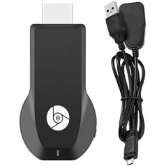 HOVCEH Miracast 4K HDMI sargspraudnis 2,4 GHz, bezvadu WiFi displeja sargspraudnis, iPhone saderīga Chromecast/multivides kaste bezvadu straumēšanas televizoram, 4K (3840 x 2160) 1080P izšķirtspējai