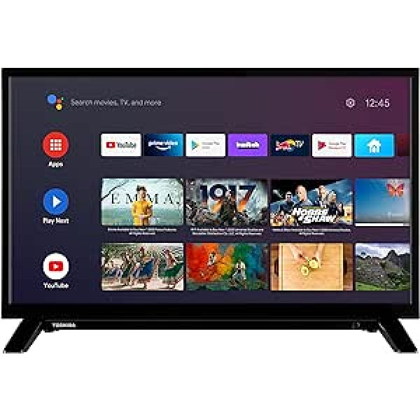 Toshiba 24WA2063DAZ 24 collu televizors/Android viedtelevizors (HD Ready, HDR, Google Play veikals, Google palīgs, trīskāršais uztvērējs, Bluetooth) [2023]