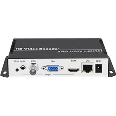 URayTech H.265 H.264 IP Video Decoder HDMI VGA CVBS Video Audio Streaming Decoder RTMP HLS RTSP UDP Decoder H.265 H.264 for Decoding Video Encoder and IP Camera