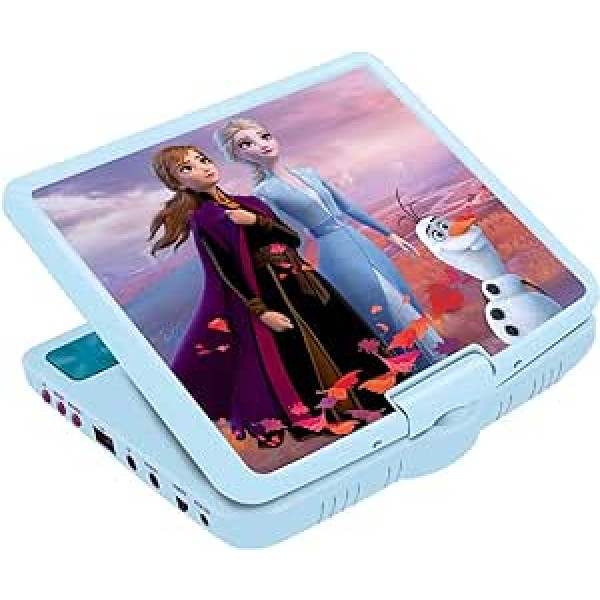 Lexibook — DVDP6FZ — Disney Frozen tragbarer DVD-Player — Himmelblau