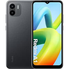 Xiaomi Redmi A1 viedtālrunis (6,52 collas, 32 GB krātuve, 5000 mAh akumulators) mobilais tālrunis, melns