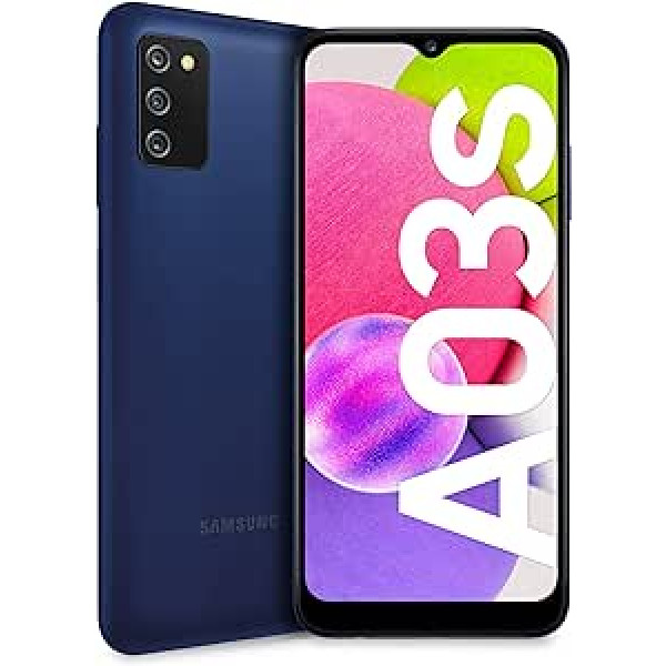 Samsung Galaxy A03s 32 GB mobilais tālrunis, zils, divas SIM kartes, Android 11