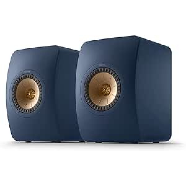 KEF LS50 Meta grāmatu plaukta skaļrunis Royal Blue, monitora skaļrunis, HiFi, mājas kinozāle, 40–100 vati