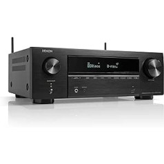 Denon AVR-X1700H 7.2 Channel AV Receiver, Hifi Amplifier with Dolby Atmos, DTS:X, 6 HDMI Inputs and 1 Output, 8K HDMI, Bluetooth, WiFi, AirPlay 2, HEOS Multiroom, Alexa Compatible