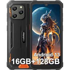 Blackview BV5300 Plus āra mobilais tālrunis bez līguma Android 13 āra viedtālrunis 16 GB RAM 128 GB ROM (1 TB paplašināms) āra mobilais tālrunis 6,1 collas HD+ 6580 mAh, 13MP + 5MP, 4G Dual SIM,