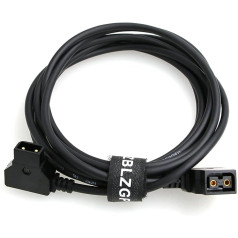 ZBLZGP D-Tap 2 kontaktu vīrišķais un vītnes P-Tap pagarinātāja akumulatora barošanas kabelis IDX Anton-Bauer V veida stiprinājuma akumulatora zelta stiprinājumam ARRI sarkanā kamera (3M)