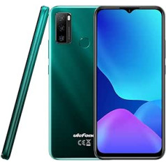 Ulefone Note 10(P) viedtālrunis bez līguma, 3 GB RAM 128 GB ROM, 13 MP trīskāršā atpakaļskata kamera, divu SIM kartu 4G mobilais tālrunis, 6,5 collu HD+, 3 karšu sloti, Android 11, 5500 mAh akumulators, pirkstu nospiedumu zaļa krāsa