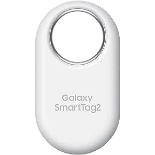 Samsung Galaxy SmartTag2 Bluetooth izsekotājs, kompasa skats, tuvu meklēšana, ar darbības laiku līdz 500 dienām, ūdensizturīgs, balts (1 iepakojumā)