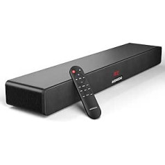 MEREDO Soundbar 2.1 Wood TV ierīcēm 150 W ar integrētu zemfrekvences skaļruni ar ARC kabeli, optisko, AUX, BT 5.0 5 EQ režīmu Skaļruņu skaņas sistēma televizoram mājas kinozālei 71 cm