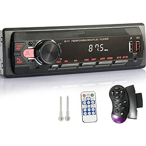 iFreGo automašīnas radio MP3 atskaņotājs atbalsta Bluetooth automašīnas radio brīvroku MP3 / FM radio atskaņotāju, atbalsta USB mūzikas atskaņošanai WMA/WAV/TF multivides atskaņotāja tālvadības pulti