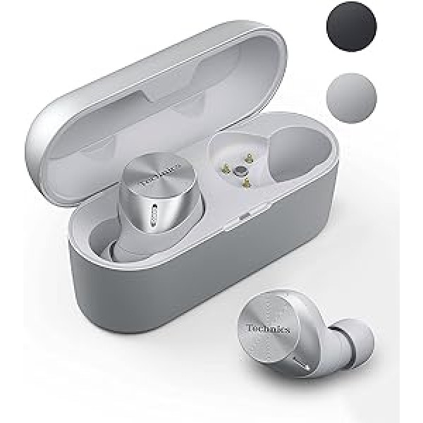 Technics EAH-AZ60-S Premium klases True bezvadu austiņas ar trokšņu slāpēšanu (Bluetooth, In-Ear) Sudrabs