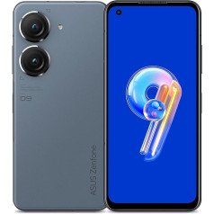 Asus Zenfone 9 viedtālrunis (5,92 collu AMOLED displejs, 50 MP dubultā kamera, 4300 mAh akumulators, 8 GB RAM, 128 GB atmiņa), zvaigžņots zils