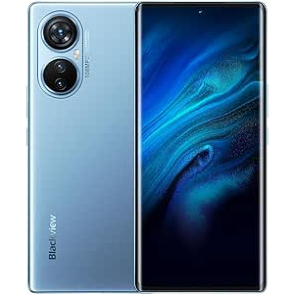 Viedtālrunis Blackview A200 PRO bez līguma, 108 MP kamera, 24 GB + 256 GB, 6,67 collu 2,4 K AMOLED FHD+, pirkstu nospiedumu skeneris displejā, 5050 mAh 66 W ātra uzlāde, divu SIM kartu Android 13 mobilais tālrunis, GPS