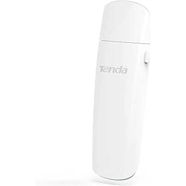 Tenda U12 1300M divjoslu WLAN USB adapteris (2,4 GHz bis un 400 Mbps; 5 GHz bis auf 867 Mbps, USB3.0, WPS, operētājsistēmai Windows/MacOS/Linux)