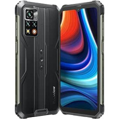 Blackview BV9200 - ūdensizturīgs, izturīgs āra viedtālrunis - MediaTek G96 procesors - Doke OS 3,1-50 MP kamera - 5000 mAh akumulators ar 66 W ātro uzlādi - USB-C lādētājs - melns