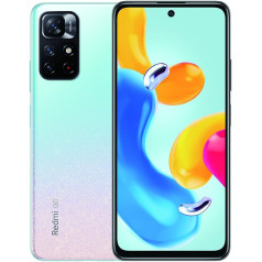 Xiaomi Redmi Note 11S 5G viedtālrunis, MTK Dimensity 810, 33 W Pro ātrā uzlāde, 50 MP AI trīskāršā kamera, NFC, 4+128 Blue Star (versija)