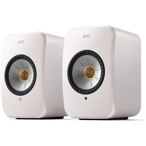 KEF LSX II - WLAN plaukta skaļrunis, balts, aktīvais skaļrunis, dators, televizors, monitors, Bluetooth