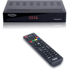 XORO HRT 8770 TWIN Combo DVB-C/DVB-T2 FullHD uztvērējs, integrēta Freenet TV atšifrēšanas sistēma, dubultā uztvērējs (divas uztveršanas daļas), PVR gatavs, Timeshift