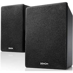 Denon SCN10 skaļrunis divvirzienu HiFi skaļrunis TV skaņas sistēmai 2 x 65 W savietojams ar uztvērējiem un pastiprinātājiem Elegants dizains melns SCN10BKEM