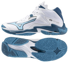 Mizuno WAVE LIGHTNING Z8 MID apavi V1GA240521 / 46 / balts