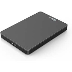 Sonnics 500GB Dunkelgrau Externe tragbare Festplatte USB 3.0 super schnelle Ubertragungsgeschwindigkeit for den Einsatz ar Windows PC, Apple Mac, XBOX ONE un PS4 Fat32