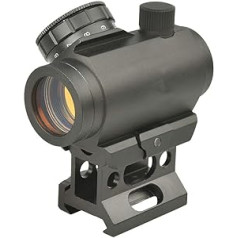 Minidiva 4 MOA Micro Red Dot Sight 1 x 25 mm šautenes tēmēklis ar High Rail 20 mm Weaver stiprinājumu