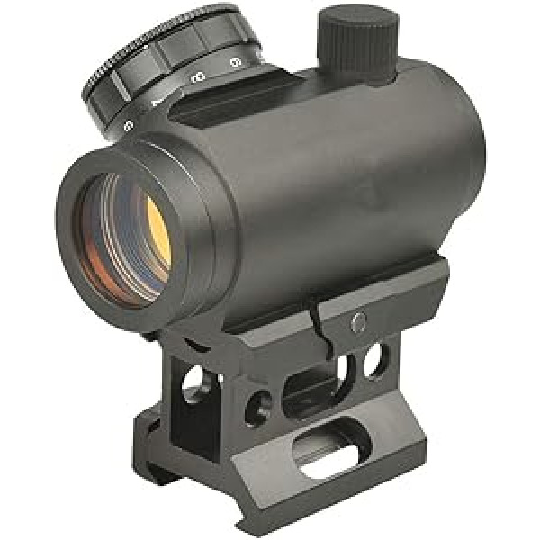 Minidiva 4 MOA Micro Red Dot Sight 1 x 25 mm šautenes tēmēklis ar High Rail 20 mm Weaver stiprinājumu