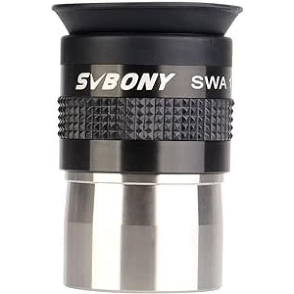 Svbony SV136 Telescopic Eyepiece 1.25 Inches, 18 mm 72° Ultra Wide Angle Eyepiece with Aspherical FMC Lens, Pleasant Field of View Eyepiece for Moon Planets Deep Sky Observation