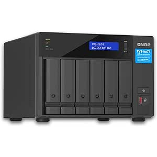 QNAP TVS-h674-i5-32G | Intel Core i5 Processor, 32 GB RAM, PCIe Gen 4 Desktop NAS