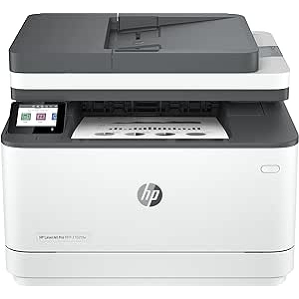 HP LaserJet Pro MFP 3102fdw lāzerprinteris, daudzfunkciju lāzerprinteris, automātiskā dupleksā, liels drukas ātrums, Wi-Fi, Ethernet, liela ātruma USB, fakss, lietotne HP Smart, HP Wolf Pro drošība