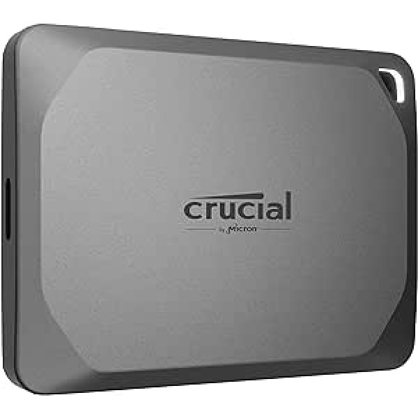 Crucial X9 Pro 4TB ārējais SSD cietais disks, lasīšanas/rakstīšanas ātrums līdz 1050 MB/s, personālajam un Mac datoram, iekļauts Mylio Photos+, USB-C 3.2 portatīvais cietvielu disks — CT4000X9PROSSD902