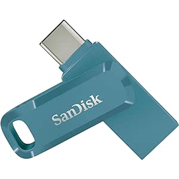 SanDisk Navagio Bay Ultra Dual Drive Go USB Type-C 128 GB (Android viedtālruņa atmiņa, USB Type-C ports, 400 MB/s lasīšanas ātrums, var izmantot kā atslēgu piekariņu)