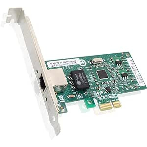 1 GB PCIE tīkla karte Intel 82574L - EXPI9301CT mikroshēma, Gigabit PCI Express LAN karte, viena RJ45 porta NIC operētājsistēmai Windows Server, Linux, VMware ESX ipolex