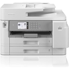 Brother MFC-J5955DW Business Ink 4-in-1 Multifunctional Printer with DIN A3 Printing Function (30 Pages/Min, Inkjet, USB, LAN, WLAN, Duplex Printing) White/Grey 545 x 436 x 375 mm (W x D x H)