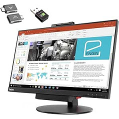 Lenovo viss vienā ThinkCentre TIO24 Gen3 24 collu Full HD Intel Core i5-7400T displeja ports USB 3 16GB 512GB 24 collu FullHD tīmekļa kamera Windows 11 Pro (atjaunota)